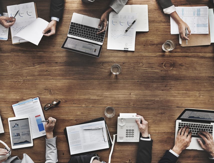 Business People Meeting Growth Success Target Economic Concept